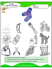 Ç Sesi Çalışma Sayfaları